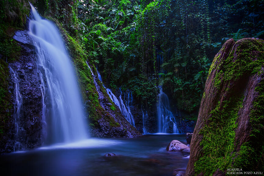 Pozo azul waterfalls